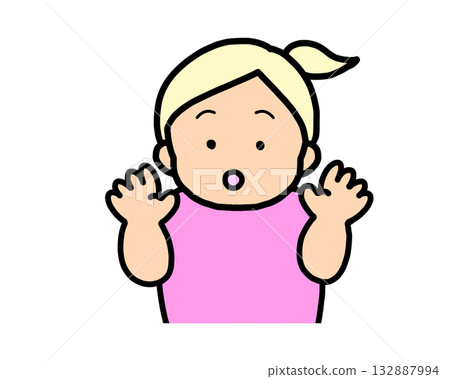 驚訝的金髮女郎 132887994