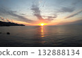 Two Lovers' Point and Sunset 132888134