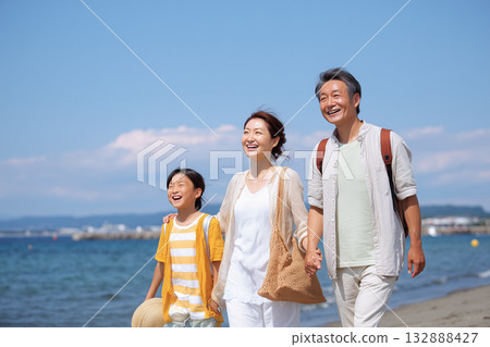 家庭夏日回憶 | 藍天白雲下的海灘時光,還有燦爛的笑容 家庭夏日回憶 | 藍天白雲下的海灘時光,還有燦爛的笑容 132888427