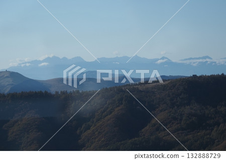 從北八岳索道上看到的山脈 從北八岳索道上看到的山脈 132888729