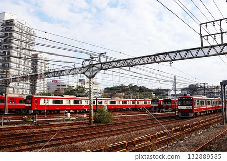 Keikyu Railway's train depot, Kanazawa Inspection Yard Keikyu Railway's train depot, Kanazawa Inspection Yard 132889585