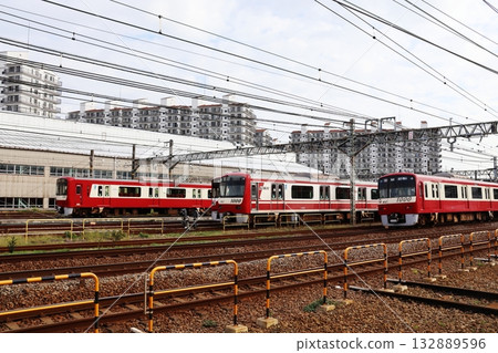 Keikyu Railway's train depot, Kanazawa Inspection Yard Keikyu Railway's train depot, Kanazawa Inspection Yard 132889596