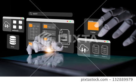 AI-powered file organization and project folder management Parse 132889979