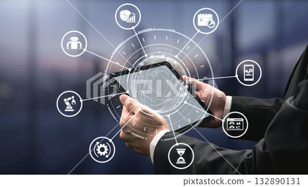 Predictive maintenance icons for industrial automation and smart factory Gist Predictive maintenance icons for industrial automation and smart factory Gist 132890131