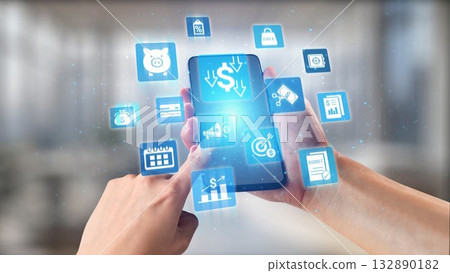 Budget planning and financial management strategy icons Gist Budget planning and financial management strategy icons Gist 132890182