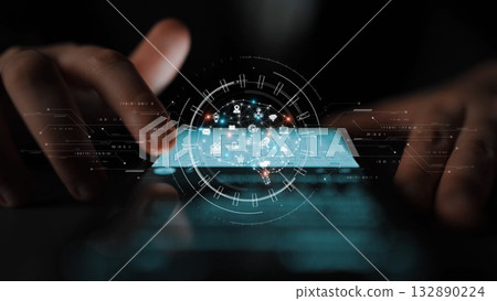 Artificial Intelligence Core with Digital Data Circuit Marrow Artificial Intelligence Core with Digital Data Circuit Marrow 132890224