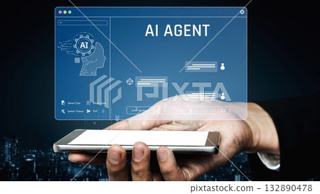 AI image generator interface for prompt-based image creation Marrow 132890478