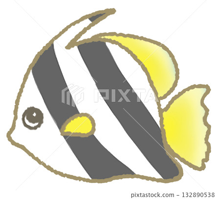 Swimming Angelfish 132890538