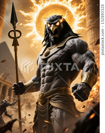 Ra, the sun god of Egypt, born from the primordial sea Nun Ra, the sun god of Egypt, born from the primordial sea Nun 132893328