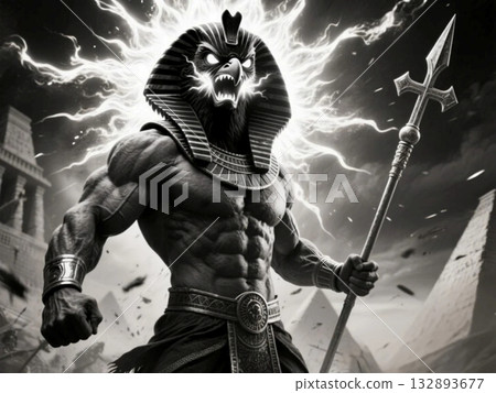 Ra, the sun god, the supreme god of Egyptian mythology 132893677