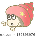 Cute hermit crab 132893976