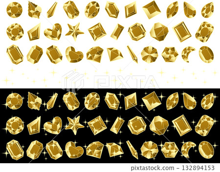 Cut Glass P, Light, 1 Gold 132894153