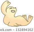 cute fur seal 132894162