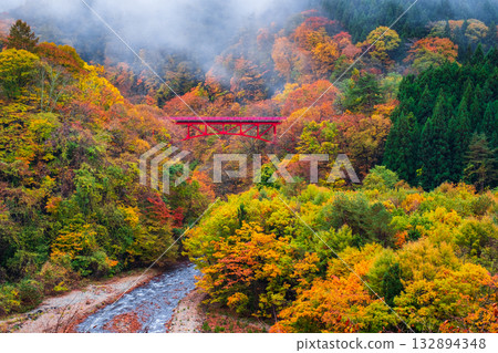 Matsukawa Valley (Autumn) Takayama Village 132894348