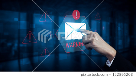 Email warning system and cybersecurity alert interface Parse Email warning system and cybersecurity alert interface Parse 132895208