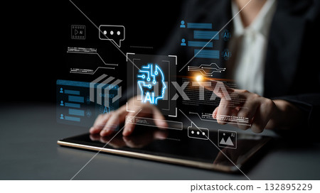 AI chatbot communication and data analysis system Parse 132895229