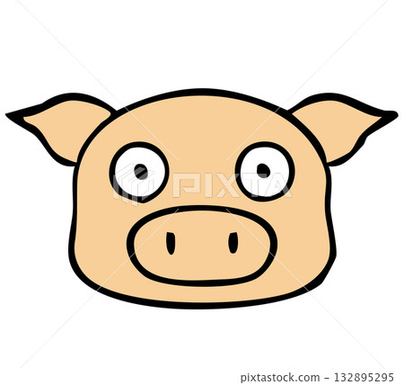 圖示_豬 132895295