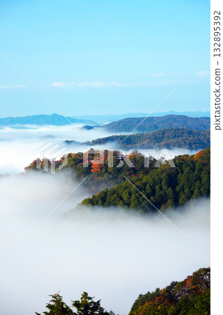 天空之山城堡，秋葉點綴其間 2563 132895392
