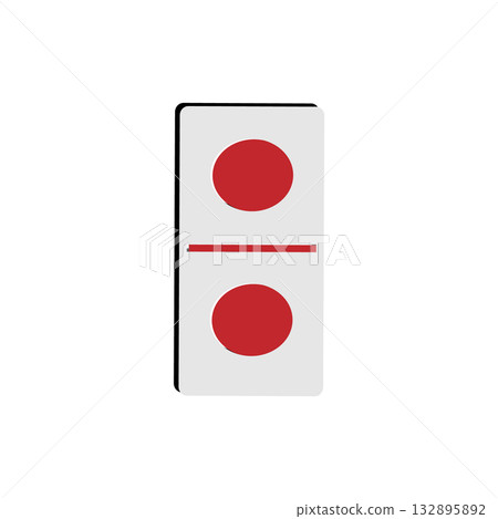 domino icon one by one, vectors illustration domino icon one by one, vectors illustration 132895892