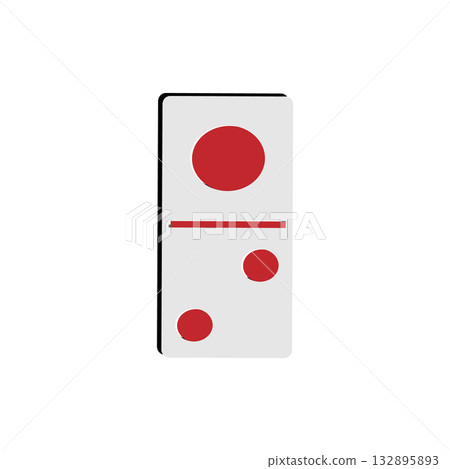 domino icon one two, vectors illustration domino icon one two, vectors illustration 132895893