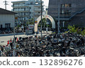 Matsubara Marche, Matsubara City, Osaka Prefecture: Event record and behind-the-scenes view [Entrance gate and parking lot converted into bicycle parking area] 132896276