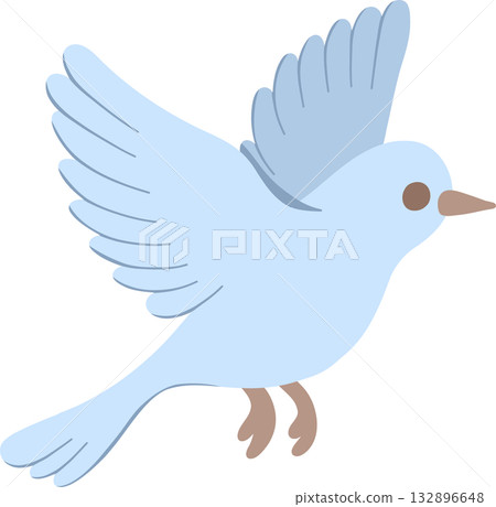 bird flat design illustration for national bird day 132896648