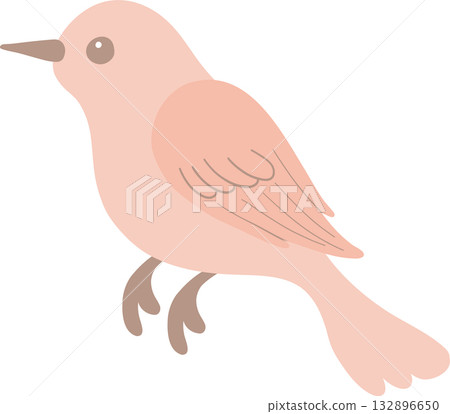 flat feather bird element for wildlife and nature themes 132896650