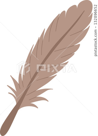 feather for national bird day animal vector flat design 132896652