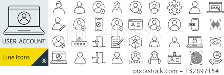 使用者帳戶圖示集 132897154