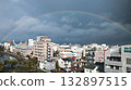 城市景觀與彩虹 132897515