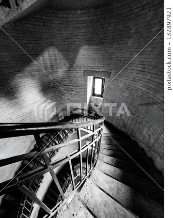 Spiral of Time Helical Staircase in an Old Building Spiral of Time Helical Staircase in an Old Building 132897921