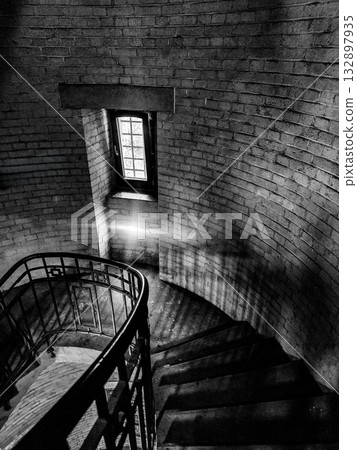 Spiral of Time Helical Staircase in an Old Building Spiral of Time Helical Staircase in an Old Building 132897935