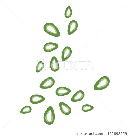 sliced of fresh spring onion 132898359