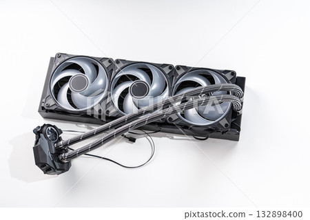 Advanced Cooling System High-Performance Liquid Cooler with Triple Fan Radiator Design Advanced Cooling System High-Performance Liquid Cooler with Triple Fan Radiator Design 132898400