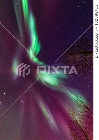 Aurora Borealis over Island Aurora Borealis over Island 132898415