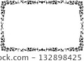Classic hand-drawn frame. Horizontal. 132898425
