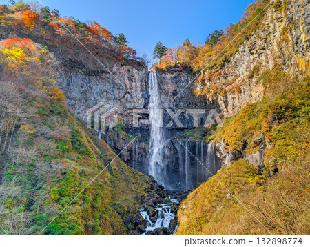 Autumn leaves at Kegon Falls in Nikko City, Tochigi Prefecture Autumn leaves at Kegon Falls in Nikko City, Tochigi Prefecture 132898774