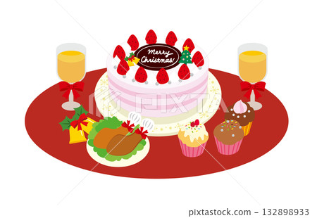 聖誕派對，豐盛美食 132898933