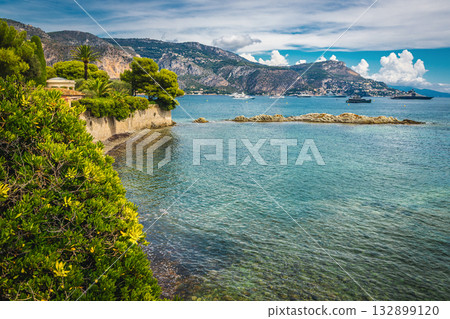 Saint-Jean-Cap-Ferrat resort and view from the walkway 132899120