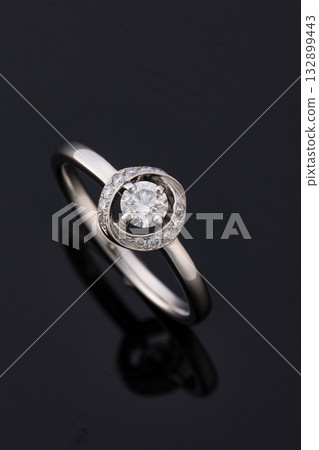 Ring with diamonds 132899443