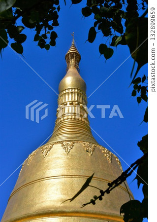 Shwemawdaw Pagoda, Bago, Myanmar, the highest pagoda in Myanmar Shwemawdaw Pagoda, Bago, Myanmar, the highest pagoda in Myanmar 132899659