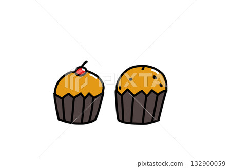 Two types of cupcakes 132900059