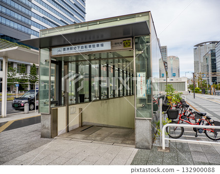 車站前地下自行車停車場的入口（豐洲站地下自行車停車場） 132900088