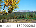 Autumn in Tottori Prefecture, Mount Hoki-Daisen's southern face and Minami-Daisen Bridge 132900208