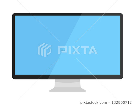 Computer Monitor Blue Screen Display 132900712