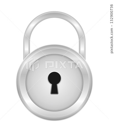 Silver Metal Padlock Silver Metal Padlock 132900736