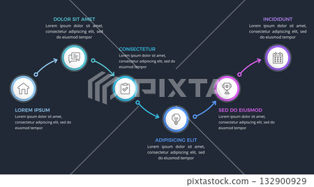 Workflow Infographics 132900929