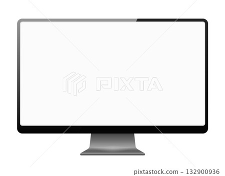 Computer Monitor with Blank Screen Computer Monitor with Blank Screen 132900936