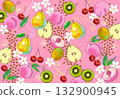 Wallpaper material with lots of sweet fruits 132900945