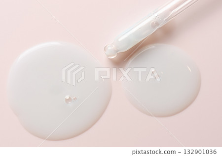 White cosmetic product. Face serum or cleanser gel or body moisturizing gel. White cosmetic product. Face serum or cleanser gel or body moisturizing gel. 132901036